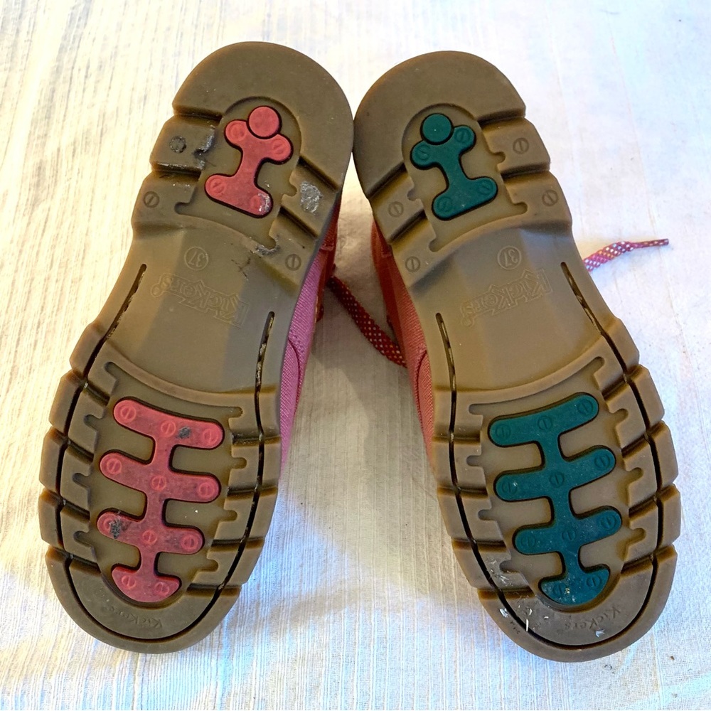 Lucy & Yak x Kickers Lennon Hi boots in Rubia Pink - Picture 5 of 7